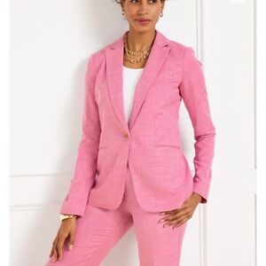 Talbots Pink Textured Blazer